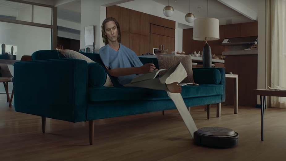 Matthew McConaughey is a 2D man in a 3D world in Doritos’ new #FlatMatthew Super Bowl campaign via Goodby Silverstein & Partners