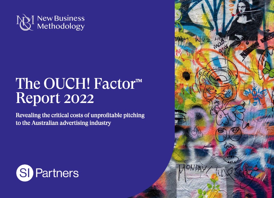 Latest OUCH! Factor Report exposes continued over-investment in pitching ~ creative agencies carry most of the burden
